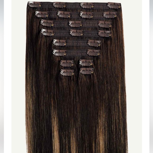 Hair extensions brunette balayage - Picture 1 of 4